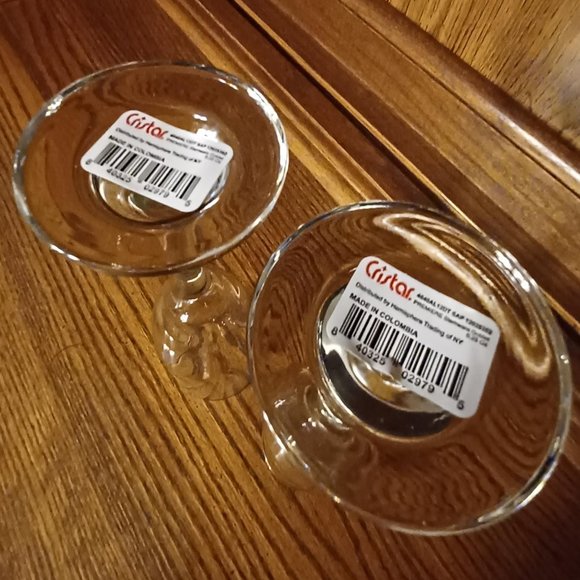 Cristar Premier Champagne Goblets, Set of two, 6.25 ounces, 8 inches high, NWT - Picture 3 of 3